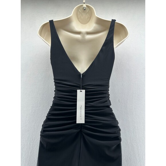 Delfi Collective Shay Short Dress Size XS Black Mini Cutout Red Rose Rosette NWT - Picture 8 of 11